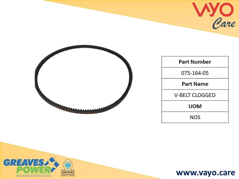 V-BELT CLOGGED - 075-164-05 - GREAVES