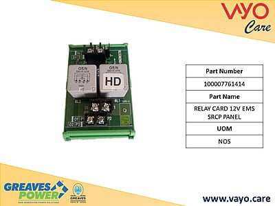 RELAY CARD 12V EMS SRCP PANEL - 100007761414 - GREAVES