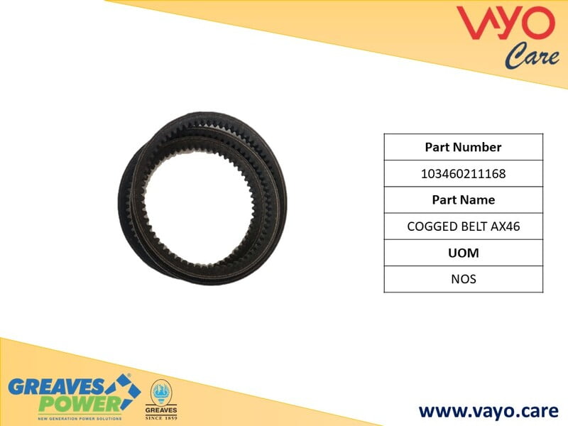 COGGED BELT AX46 - 103460211168 - GREAVES