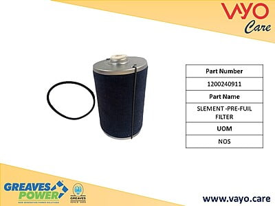 SLEMENT -PRE-FUIL FILTER - 1200240911 - GREAVES