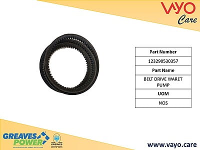 BELT DRIVE WARET PUMP - 123290530357 - GREAVES