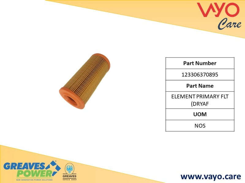 ELEMENT PRIMARY FLT (DRYAF - 123306370895 - GREAVES