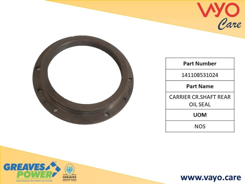 CARRIER CR.SHAFT REAR OIL SEAL - 141108531024 - GREAVES