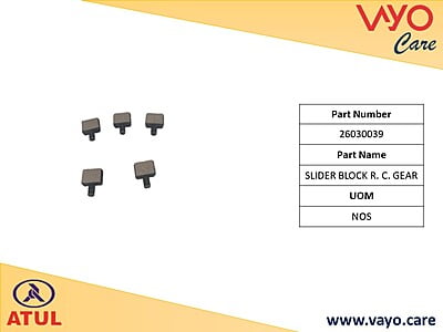 SLIDER BLOCK R. C. GEAR - 26030039 - GEM CARGO