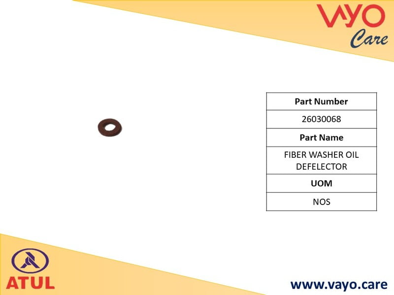 FIBER WASHER OIL DEFLECTOR - 26030068 - GEM CARGO