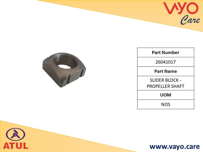 SLIDER BLOCK - PROPELLER SHAFT - 26041017 - GEM CARGO