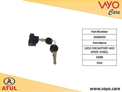 LOCK FOR BATTERY AND SPARE WHEEL - 26080050 - GEM CARGO