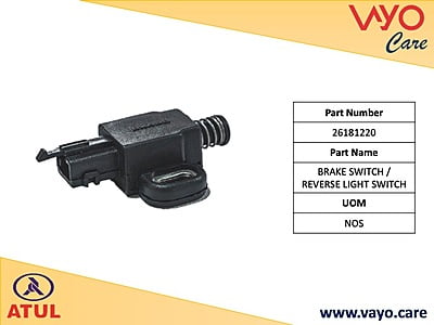 SWITCH, BRAKE PEDAL (WITH COUPLER) - 26181220 - GEM CARGO