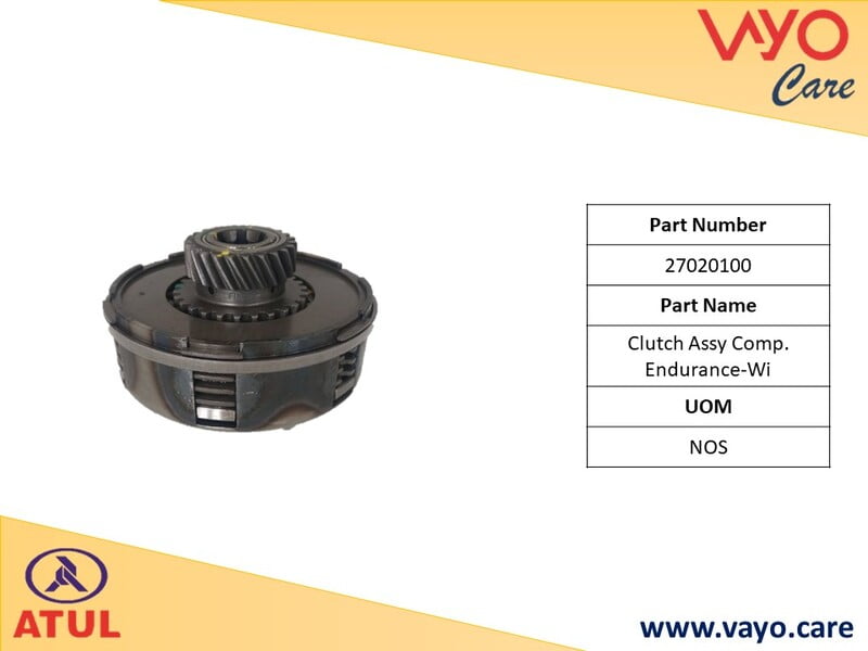CLUTCH ASSY COMP. ENDURANCE-WI - 27020100 - GEM CARGO