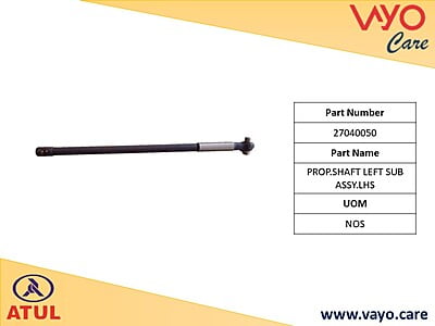 PROP. SHAFT LEFT SUB ASSY. LHS - 27040050 - GEM CARGO
