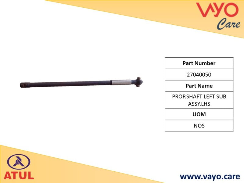 PROP. SHAFT LEFT SUB ASSY. LHS - 27040050 - GEM CARGO
