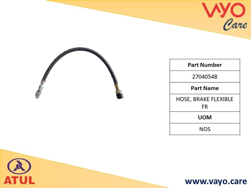 HOSE, BRAKE FLEXIBLE FR - 27040548 - GEM CARGO