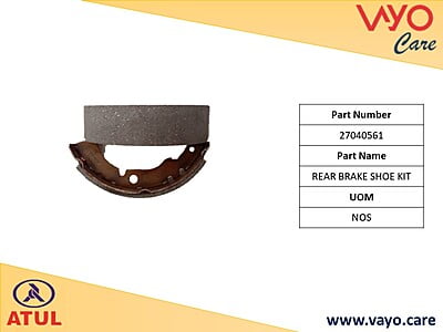 REAR BRAKE SHOE KIT - 27040561 - GEM CARGO