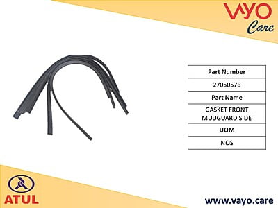 GASKET FRONT MUDGUARD SIDE - 27050576 - GEM CARGO