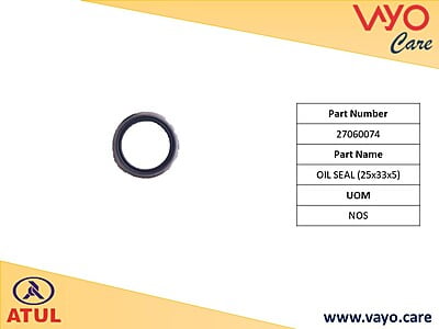 OIL SEAL (25X33X5) - 27060074 - GEM CARGO