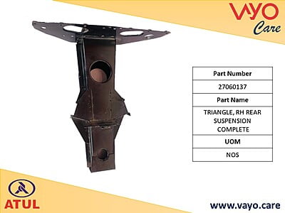 TRIANGLE, RH REAR SUSPENSION
COMPLETE - 27060137 - GEM CARGO