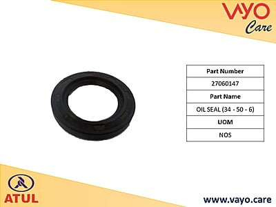 OIL SEAL (34 - 50 - 6) - 27060147 - GEM CARGO