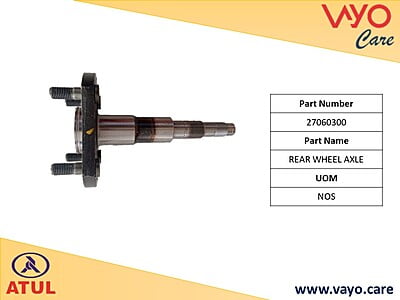 REAR WHEEL AXLE - 27060300 - GEM CARGO
