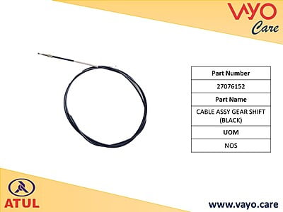 CABLE ASSY. GEAR SHIFT (BLACK) - 27076152 - GEM CARGO