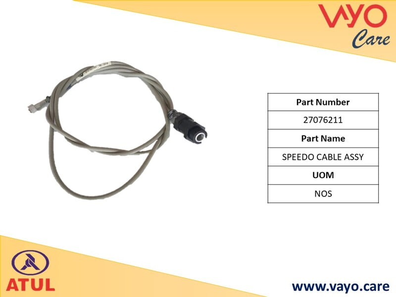 SPEEDO CABLE ASSY - 27076211 - GEM CARGO
