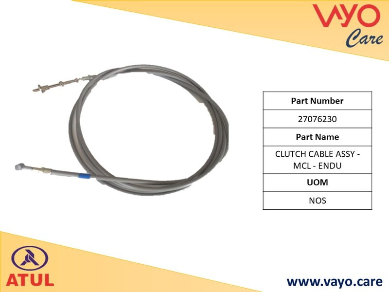 CLUTCH CABLE ASSY - MCL - ENDURANCE - 27076230 - GEM CARGO