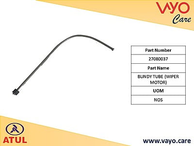 BUNDY TUBE (WIPER MOTOR) - 27080037 - GEMINI ULTRA