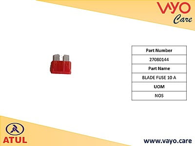BLADE FUSE 10 A - 27080144 - GEM CARGO