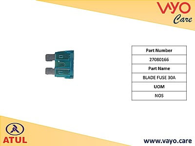 BLADE FUSE 30 A - 27080166 - GEM CARGO