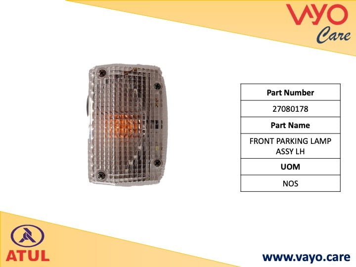 FRONT PARKING LAMP ASSY LH - 27080178 - GEMINI ULTRA