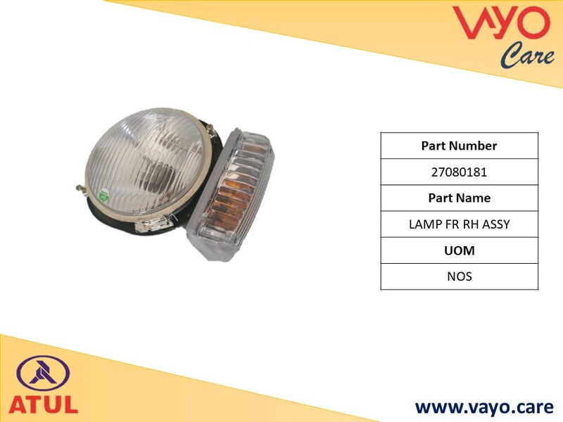 LAMP FR RH ASSY - 27080181 - GEM CARGO