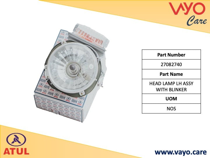 HEAD LAMP LH ASSY WITH BLINKER - 27082740 - GEMINI ULTRA