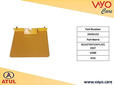 REGISTRATIONPLATE ASSY - 29090150 - GEMINI ULTRA