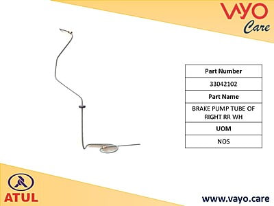 BRAKE PUMP TUBE OF RIGHT RR WH - 33042102 - GEMINI ULTRA