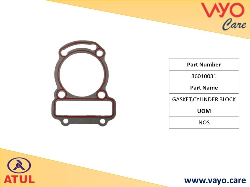 GASKET,CYLINDER BLOCK - 36010031 - GEMINI ULTRA