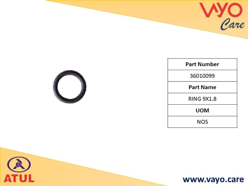 O-RING 9X1.8 - 36010099 - GEMINI ULTRA