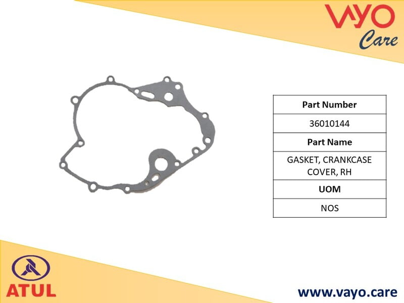 GASKET, CRANKCASE COVER, RH - 36010144 - GEMINI ULTRA