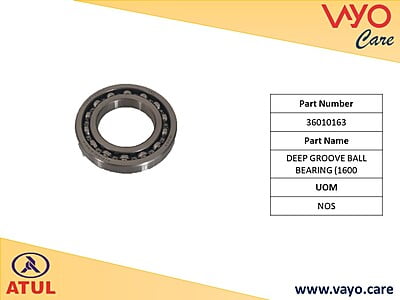 DEEP GROOVE BALL BEARING (1600 - 36010163 - GEMINI ULTRA