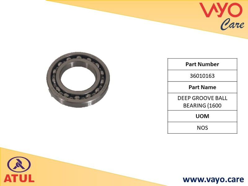 DEEP GROOVE BALL BEARING (1600 - 36010163 - GEMINI ULTRA