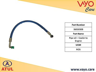 PIPE OIL – COOLER TO ENGINE - 36010308 - GEMINI ULTRA