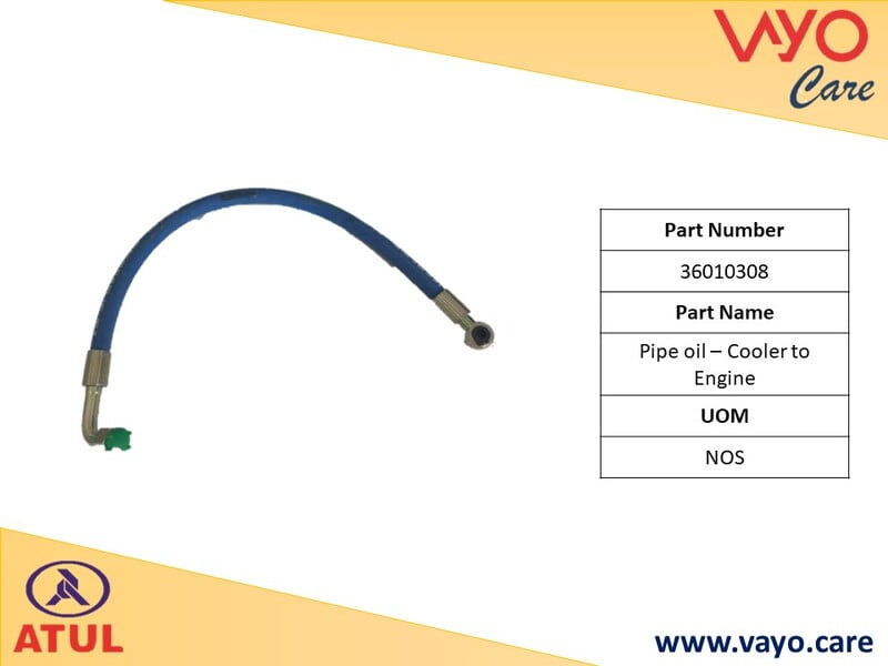 PIPE OIL – COOLER TO ENGINE - 36010308 - GEMINI ULTRA