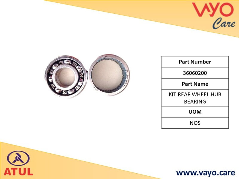 KIT REAR WHEEL HUB BEARING - 36060200 - GEMINI ULTRA