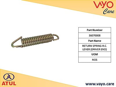 RETURN SPRING-R.C. LEVER (DRIVER END) - 36070008 - GEMINI ULTRA