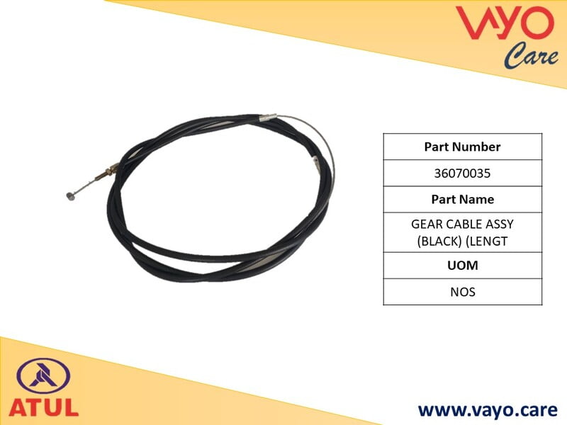 GEAR CABLE ASSY (BLACK) (LENGT - 36070035 - GEMINI ULTRA