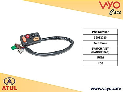 SWITCH ASSY (HANDLE BAR) - 36082720 - GEM CARGO
