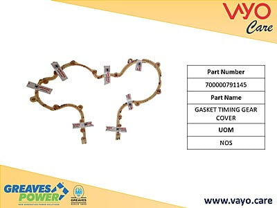 GASKET TIMING GEAR COVER - 700000791145 - GREAVES