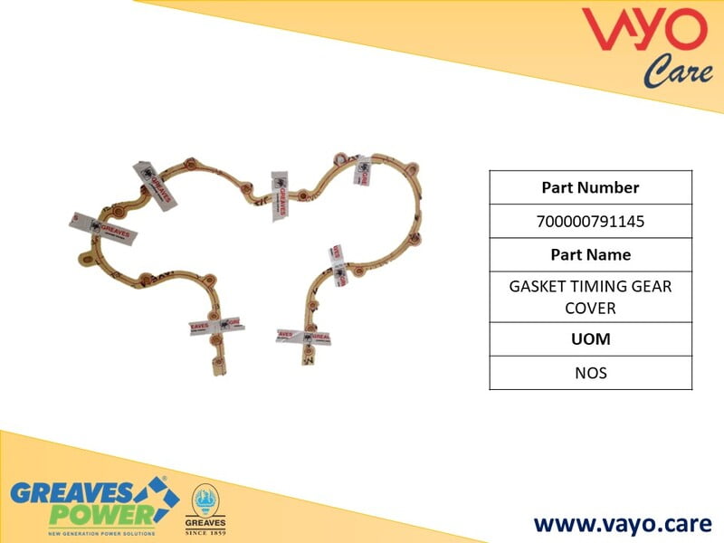 GASKET TIMING GEAR COVER - 700000791145 - GREAVES