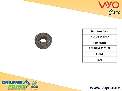 BEARING 6203 ZZ - 700000791297 - GREAVES
