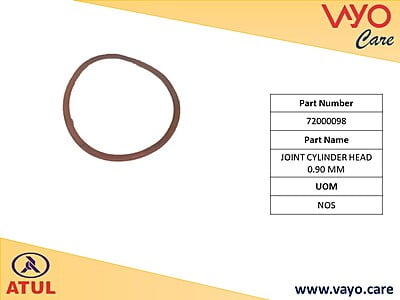 JOINT CYLINDER HEAD 0.90 MM - 72000098 - GEM CARGO