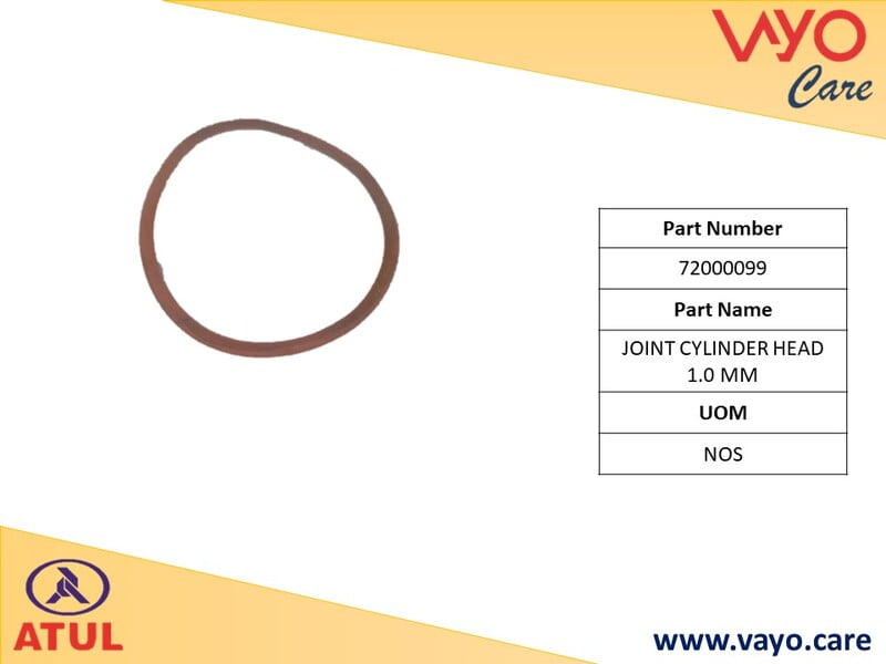 JOINT CYLINDER HEAD 1.0 MM - 72000099 - GEM CARGO