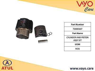 CYLINDER AND PISTON ASSY KIT - 72000107 - GEM CARGO
